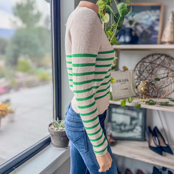 NWT-Karsyn Striped Henley Pullover by Blue Rain of Francesca's, Women's X-Small - Picture 5 of 10